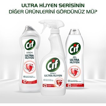 Cif Ultra Hijyen Krem Mutfak ve Banyo Temizleyici 450 ml