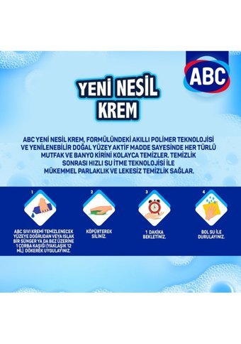 Abc Poly Tech Sıvı Mutfak ve Banyo Temizleyici 4x750 ml