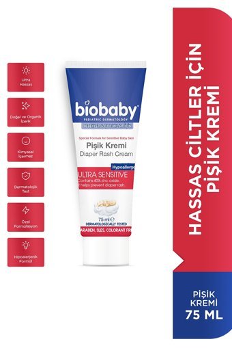 Biobaby Parfümsüz Parabensiz Pişik Kremi 75 ml