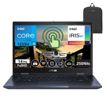Asus Expertbook B3402FBA-I58511 AI58512B1D12 Dahili Intel Iris Xe Graphics Eligible Intel Core i5 1235U 40 GB Ram 2 TB SSD 14 inç Full HD FreeDos Dokunmatik Laptop + Çanta