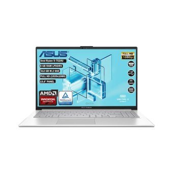 Asus Vivobook E1504FA-NJ115 Dahili AMD Radeon 610M AMD Ryzen 5 7520U 8 GB Ram 512 GB SSD 15.6 inç Full HD FreeDos Laptop