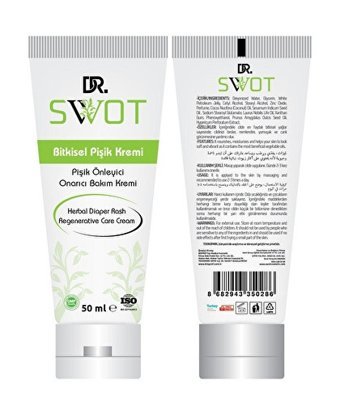Dr. Swot Parfümsüz Parabensiz Pişik Kremi 50 ml