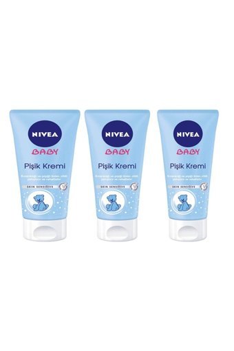 Nivea Baby Skin Sentive Parfümsüz Parabensiz Pişik Kremi 3x100 ml