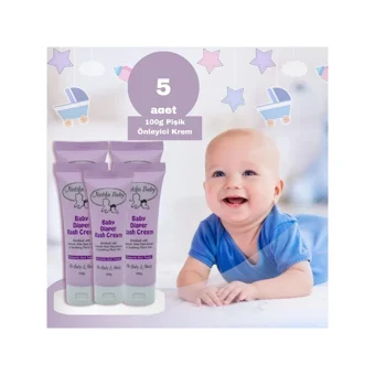 Natifa Baby Parfümsüz Parabensiz Pişik Kremi 5x100 gr