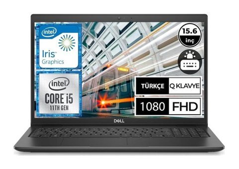Dell Latitude 3520 N016L352017EMEA_U5 113 Dahili Intel Iris Xe Graphics Intel Core i5 1135G7 16 GB Ram 512 GB SSD 15.6 inç Full HD FreeDos Laptop