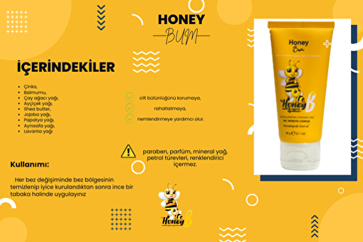 My Honey B Honey Bum Parfümsüz Parabensiz Pişik Kremi 60 gr