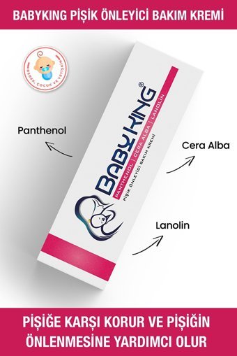 Babyking Parfümsüz Parabensiz Pişik Kremi 3x37 gr