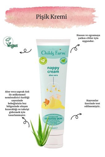Childs Farm Parfümsüz Parabensiz Pişik Kremi 100 ml
