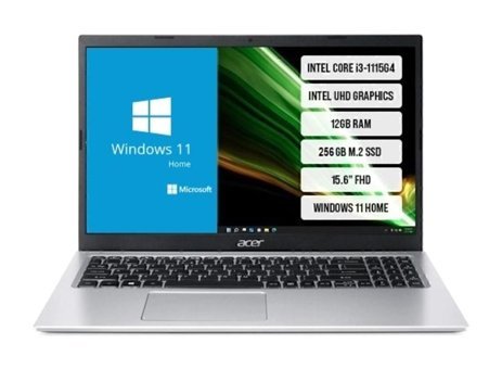 Acer Aspire A135-58-36YJ-02 Dahili Intel UHD Graphics Intel Core i3 1115G4 12 GB Ram 256 GB SSD 15.6 inç Full HD Windows 11 Home Laptop