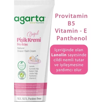 Agarta Pro Active Parfümsüz Parabensiz Pişik Kremi 100 ml