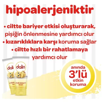 Dalin Parfümsüz Parabensiz Pişik Kremi 100 ml