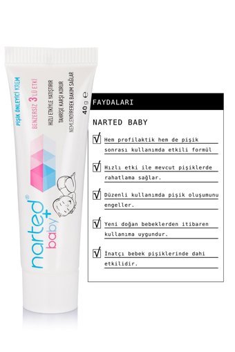 Narted Parfümsüz Parabensiz Pişik Kremi 40 ml