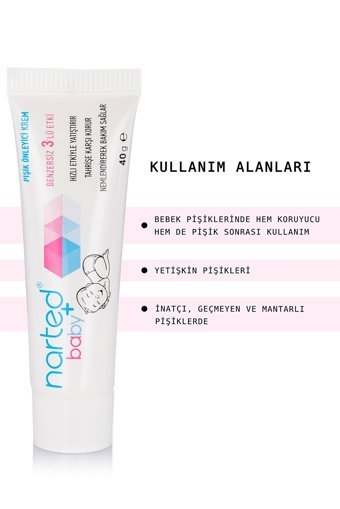 Narted Parfümsüz Parabensiz Pişik Kremi 40 ml