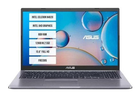Asus X515MA-EJ679W-01 Dahili Intel UHD Graphics Intel Celeron N4020 4 GB Ram 128 GB SSD 15.6 inç Full HD Windows 11 Home Laptop