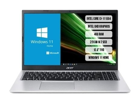 Acer Aspire 3 A315-58-36YJ Dahili Intel UHD Graphics Intel Core i3 1115G4 4 GB Ram 256 GB SSD 15.6 inç UHD Windows 11 Laptop