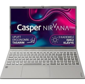 Casper Nirvana C550.1235-8V00T-G-F Dahili Intel Iris Xe Graphics Eligible Intel Core i5 1235U 8 GB Ram 500 GB SSD 15.6 inç Full HD Windows 11 Laptop