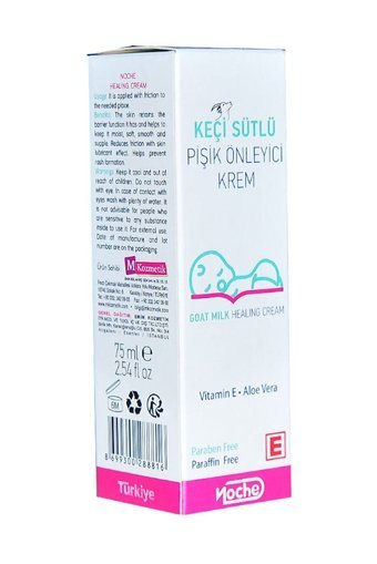 Noche Keçi Sütlü Parfümsüz Parabensiz Pişik Kremi 75 ml