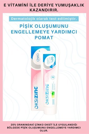 Oksizinc Baby Parfümsüz Parabensiz Pişik Kremi 100 gr