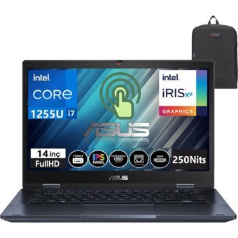 Asus Expertbook B3402FBA-EC0391 EC039134 Dahili Intel Iris Xe Graphics Eligible Intel Core i7 1255U 40 GB Ram 512 GB SSD 14 inç Full HD Windows 11 Pro Dokunmatik Laptop + WeblegelsinÇanta