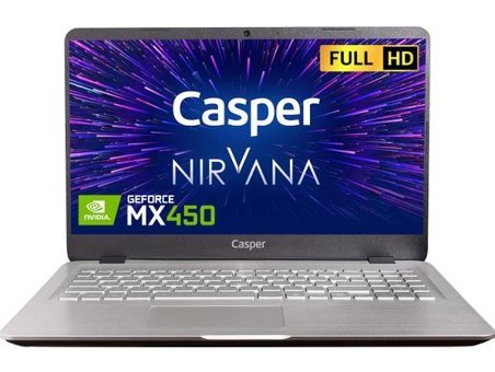Casper Nirvana S500.1135-8V50X-G-F Harici GeForce MX450 Intel Core i5 1135G7 8 GB Ram 500 GB SSD 15.6 inç Full HD FreeDos Laptop
