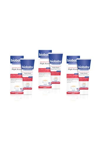 Biobaby Parfümsüz Parabensiz Pişik Kremi 3x75 ml
