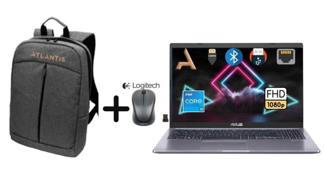 Asus X515EA-EJ3573013 Dahili Intel Iris Xe Graphics Intel Core i5 1135G7 16 GB Ram 256 GB SSD 15.6 inç Full HD FreeDos Laptop + Çanta + Mouse