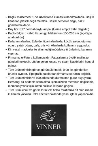 Vinner Metal Tek Ayaklı Silindir Lambader Vizon