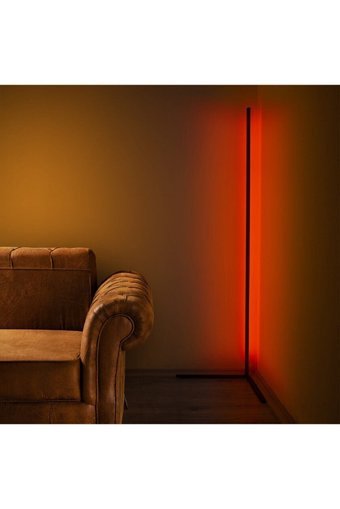 Alaca Led Smart line Rgb Metal Tek Ayaklı Çubuk Lambader Siyah