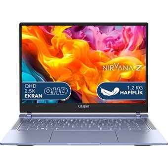 Casper Nirvana Z100.1335-BX00A-M-Q Dahili Intel Iris Xe Graphics Eligible Intel Core i5 1335U 16 GB DDR4 Ram 2 TB SSD 14 inç QHD Windows 11 Laptop