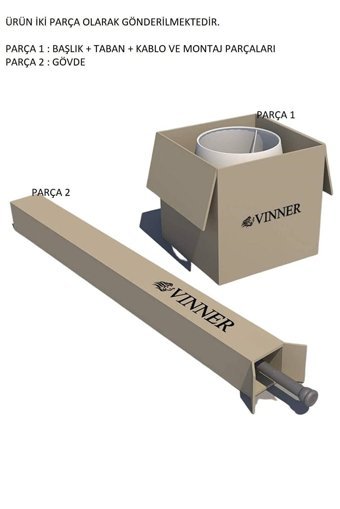 Vinner Lima Metal Tek Ayaklı Silindir Lambader Çok Renkli
