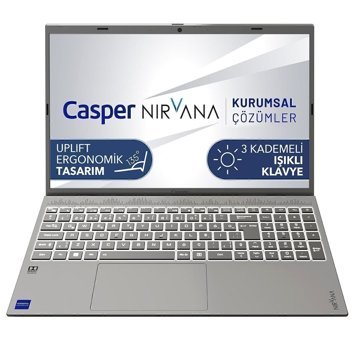 Casper Nirvana C650.1235-BV00P-G-F Dahili Intel Iris Xe Graphics Eligible Intel Core i5 1235U 16 GB Ram 500 GB SSD 15.6 inç Full HD Windows 11 Home Laptop