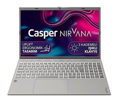 Casper Nirvana C550.1235-8E00T-G-F Dahili Intel Iris Xe Graphics Eligible Intel Core i5 1235U 8 GB Ram 500 GB SSD 15.6 inç Full HD Windows 11 Home Laptop