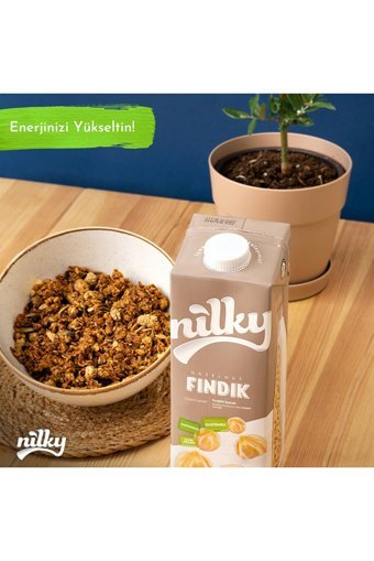 Nilky Vegan Fındık Sütü Laktozsuz 8'li 1 lt