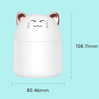 Bufan 250 ml Aromaterapi Işıklı İyonizerli Taşınabilir Şarjlı Mini Soğuk Buhar Makinesi