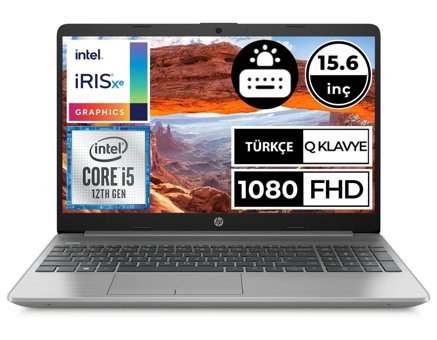 HP 250 G9 6Q8M5ES03 Dahili Intel Iris Xe Graphics Eligible Intel Core i5 1235U 16 GB Ram 1 TB SSD 15.6 inç Full HD FreeDos Laptop