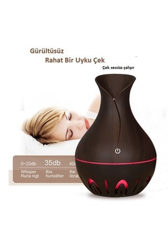 Butfulake Ultrasonik 7 Renk Led 3 W 130 ml 35 dB Aromaterapi Işıklı İyonizerli Taşınabilir Şarjlı Mini Soğuk Buhar Makinesi