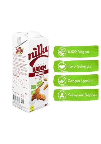 Nilky Şekersiz Badem Sütü Laktozsuz 5'li 1 lt