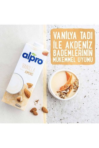 Alpro Vanilyalı Badem Sütü Laktozsuz 1 lt