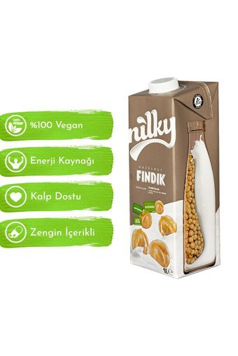 Nilky Vegan Fındık Sütü Laktozsuz 10'lu 1 lt