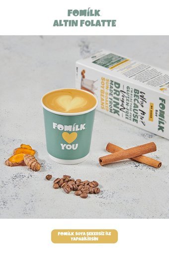 Fomilk Şekersiz Soya Sütü Laktozsuz 4'lü 1 lt