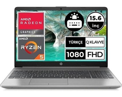 HP 255 G9 6Q8N2ES BT12 Dahili AMD Radeon RX Vega 7 AMD Ryzen 5 5625U 8 GB Ram 512 GB SSD 15.6 inç Full HD Windows 10 Pro Laptop