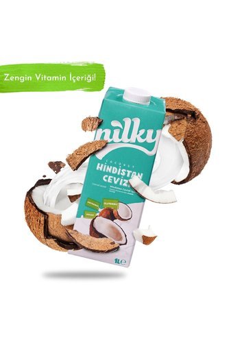 Nilky Vegan Hindistan Cevizi Sütü Laktozsuz 10'lu 1 lt