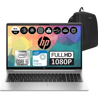 HP Probook 450 G10 8A562EAWP02 Dahili Intel Iris Xe Graphics Eligible Intel Core i5 1335U 8 GB Ram 512 GB SSD 15.6 inç Full HD Windows 11 Pro Laptop + WeblegelsinÇanta
