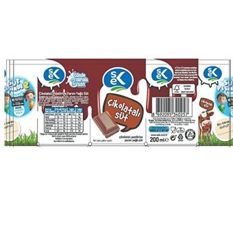 Sek Çikolatalı Süt 200 ml
