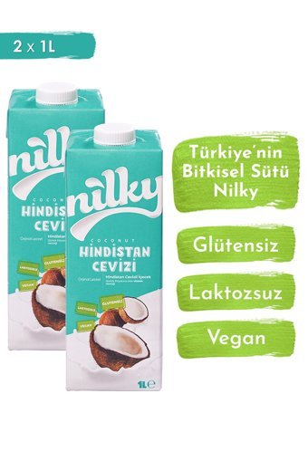 Nilky Vegan Hindistan Cevizi Sütü Laktozsuz 2'li 1 lt