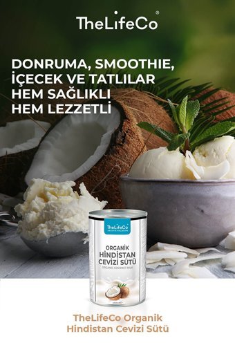 Thelifeco Organik Hindistan Cevizi Sütü 3'lü 400 ml