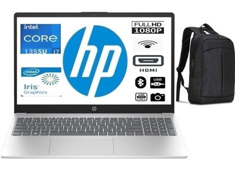 HP 15 FD0039NT Dahili Intel Iris Xe Graphics Eligible Intel Core i7 1355U 32 GB Ram 1 TB SSD 15.6 inç Full HD Windows 11 Home Laptop + Çanta