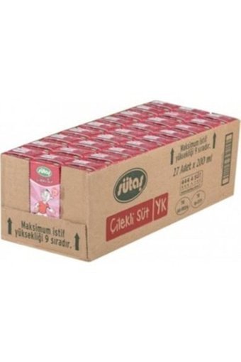 Sütaş Çilekli Süt 27'li 180 ml