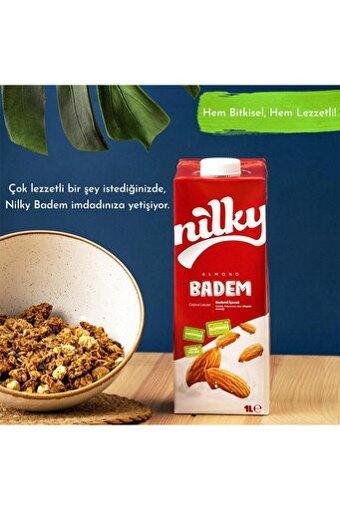 Nilky Vegan Badem Sütü Laktozsuz 5'li 1 lt
