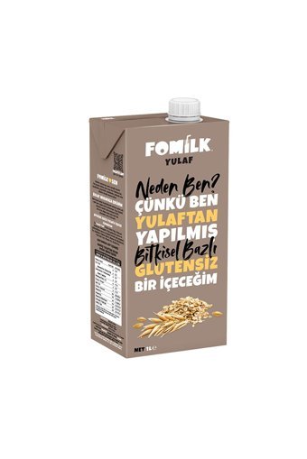 Fomilk Vegan Yulaf Sütü Laktozsuz 1 lt